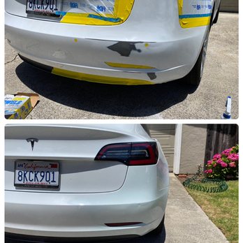 Tesla bumper repair in San Ramon ca